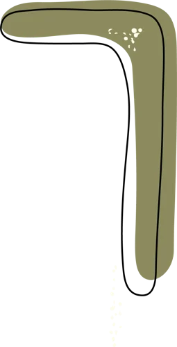 Motif dessiné Atelier SanSam : équerre olive
