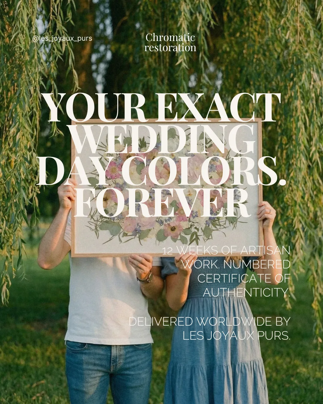 Carrousel Instagram : les couleurs exactes du jour du mariage