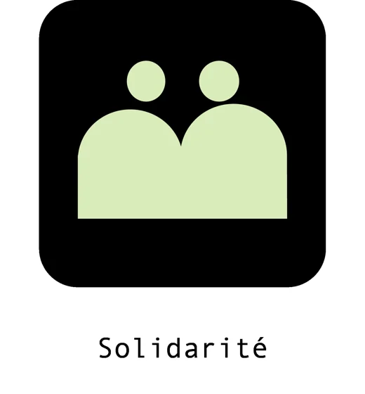 Pictogramme MERCI solidarité