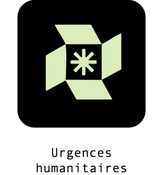 Pictogramme MERCI urgences humanitaires