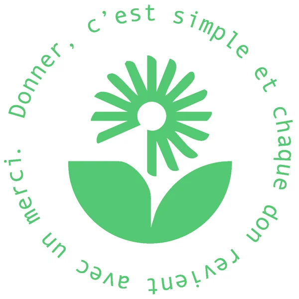 Tampon MERCI fleur, cause climat et environnement